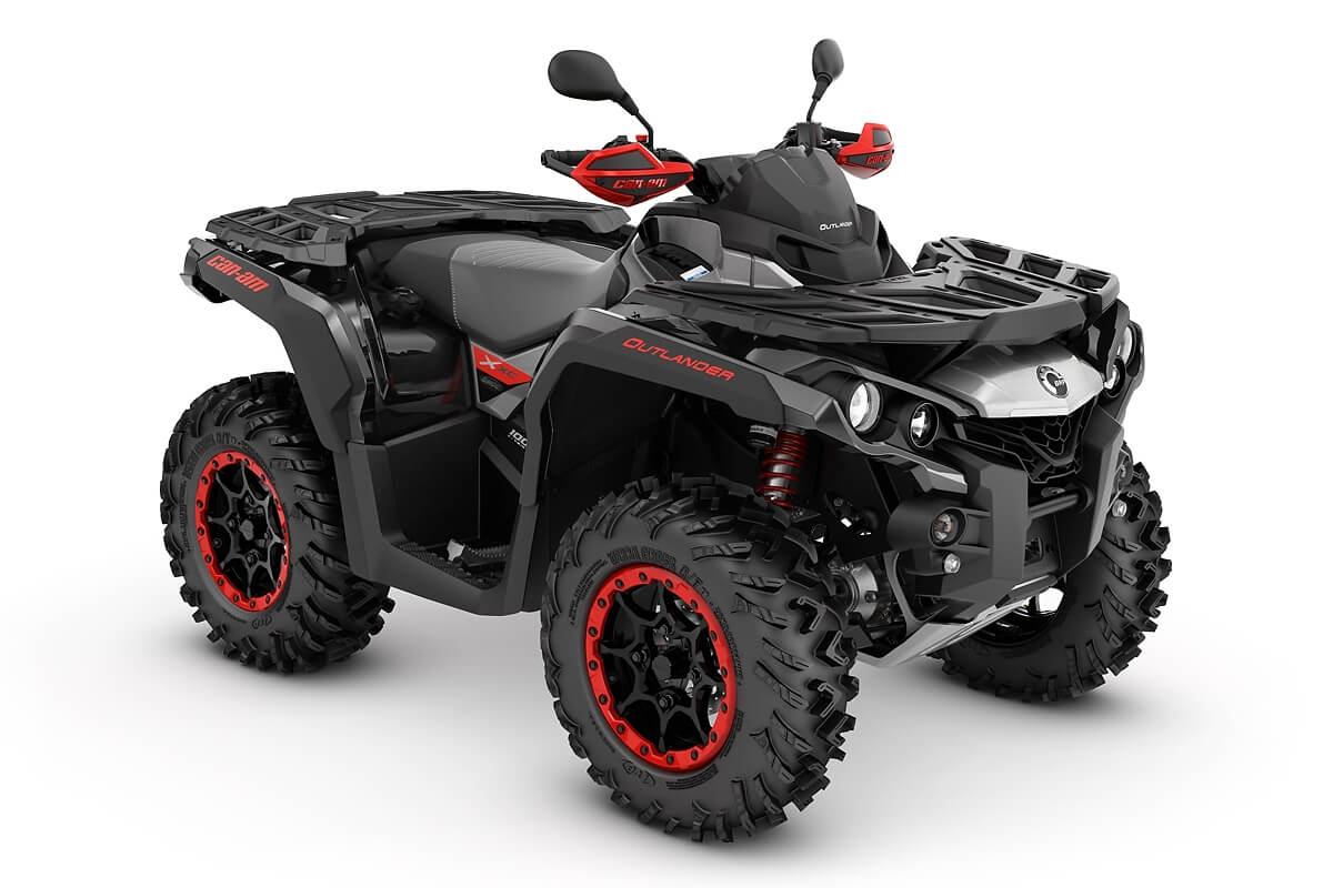 Outlander 1000 X xc T ein ATV in Black mit Hyper Silver & Can-Am Red von Can-Am - Modelljahr 2020 - 0001ULA00