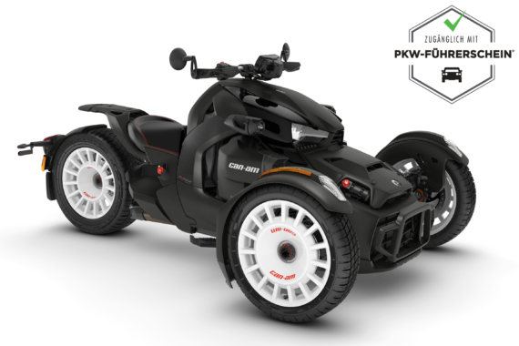 Can-Am Ryker 900 Rally Edition – 2023er Modell – in Carbon Black.